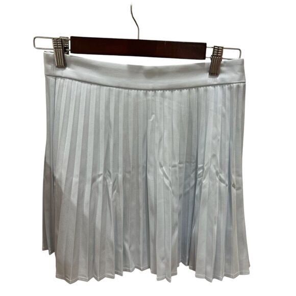 Aritzia Sun.deh Pleated Mini Skirt Light Blue Size 4 - Picture 2 of 7